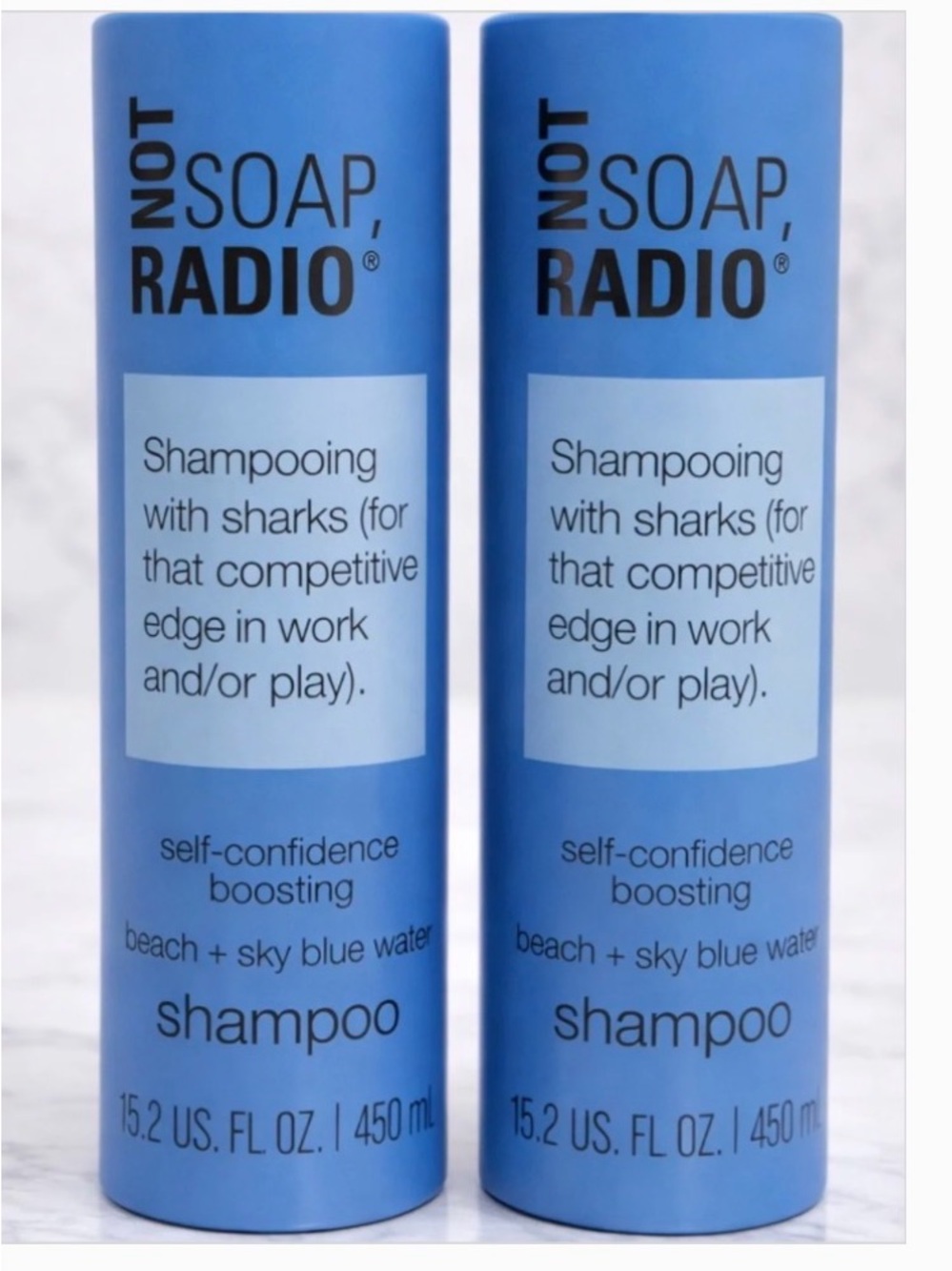NOT SOAP, RADIO Shampoo 15.2 oz Set of 2 Beach + Sky Blue Water - Picture 3 of 9